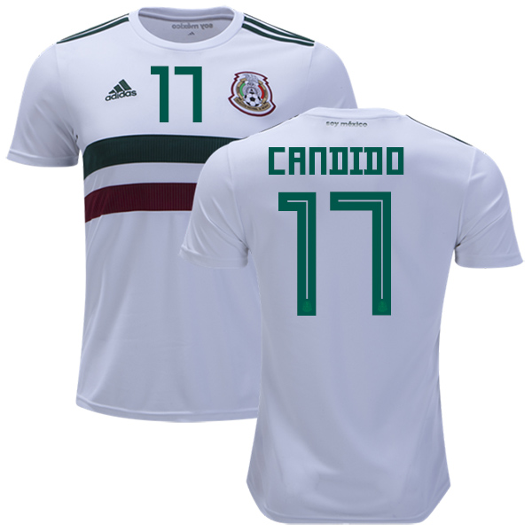 Mexico #17 Candido Away Kid Soccer Country Jersey - Click Image to Close